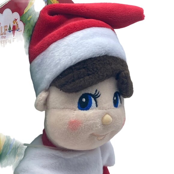 Elf On The Shelf Boy Plushee Pals Christmas Stuffed Toy Blue Eyes Brown Hair NEW - Picture 6 of 8